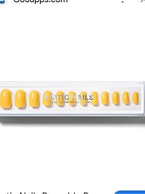 Static Nails Reusable Pop-On Manicure in Bright Yellow